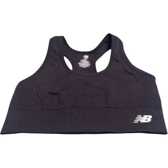 New Balance Black Sports Bra - Picture 1 of 7